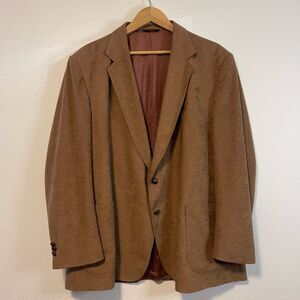 Vintage Brown Tan Mens McGregor Sport Coat Size 52R